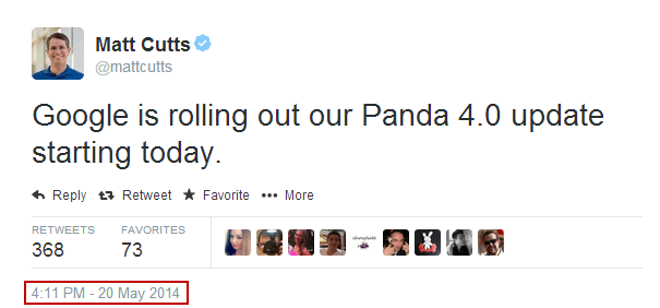 Matt Cutts on Panda Update