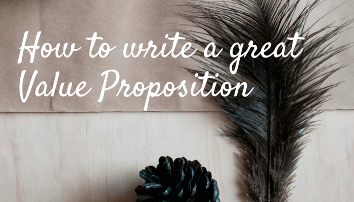 How to write a great value proposition